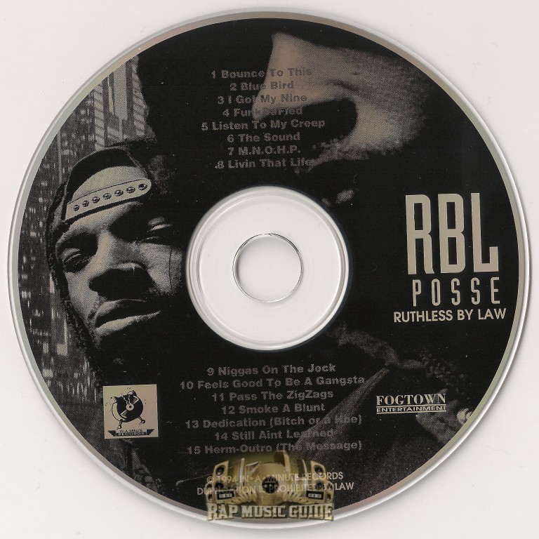 RBL Posse - Ruthless By Law: 1st Press. CD | Rap Music Guide